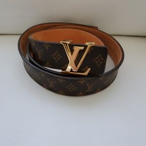 LOUIS VUITTON mini 25mm monogram belt